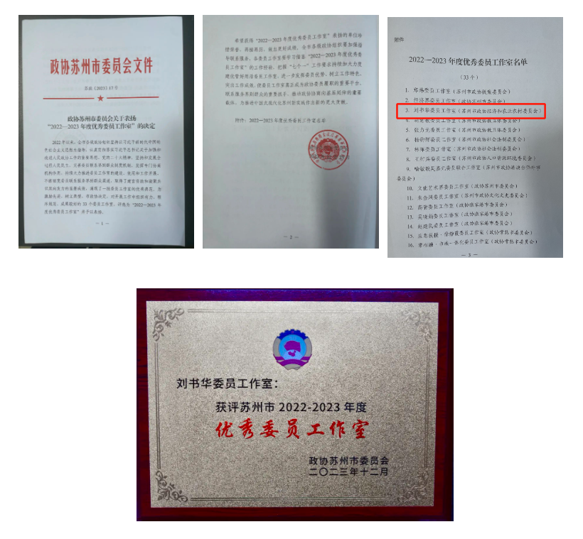 【喜訊】“劉書(shū)華委員工作室”獲評“2022-2023年度優(yōu)秀委員工作室” 【喜訊】“劉書(shū)華委員工作室”獲評“2022-2023年度優(yōu)秀委員工作室”
